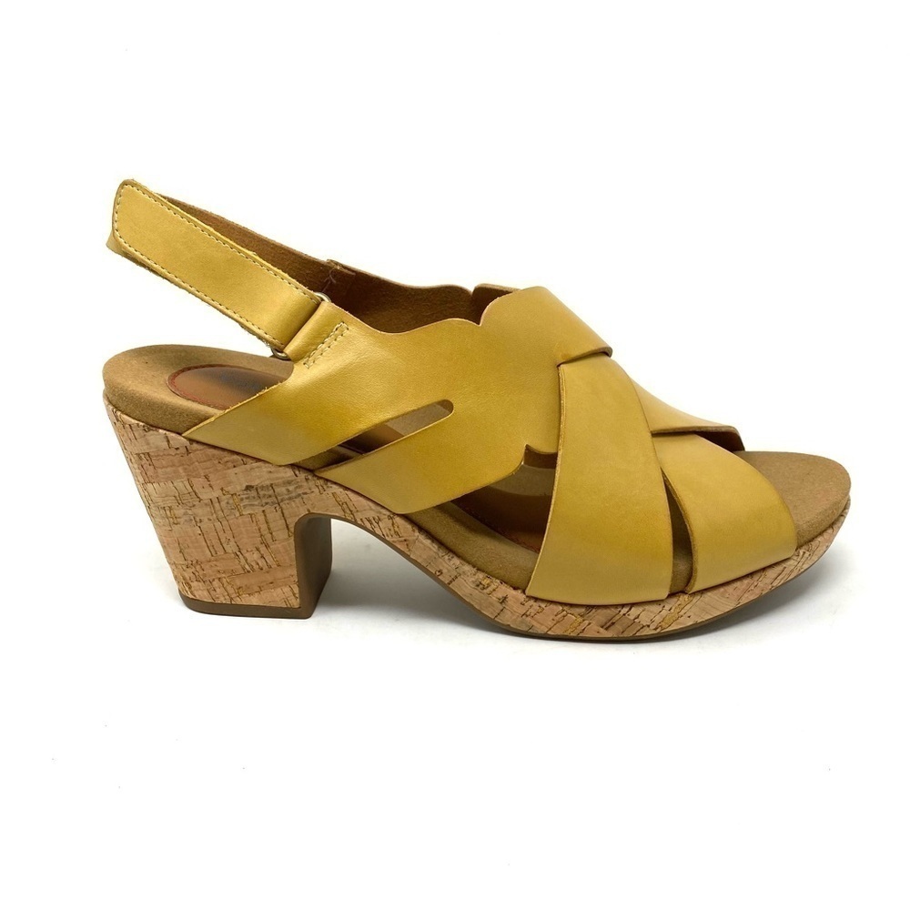 Cobb Hill Alleah Sling Sandals CJ0945 Yellow WIDE